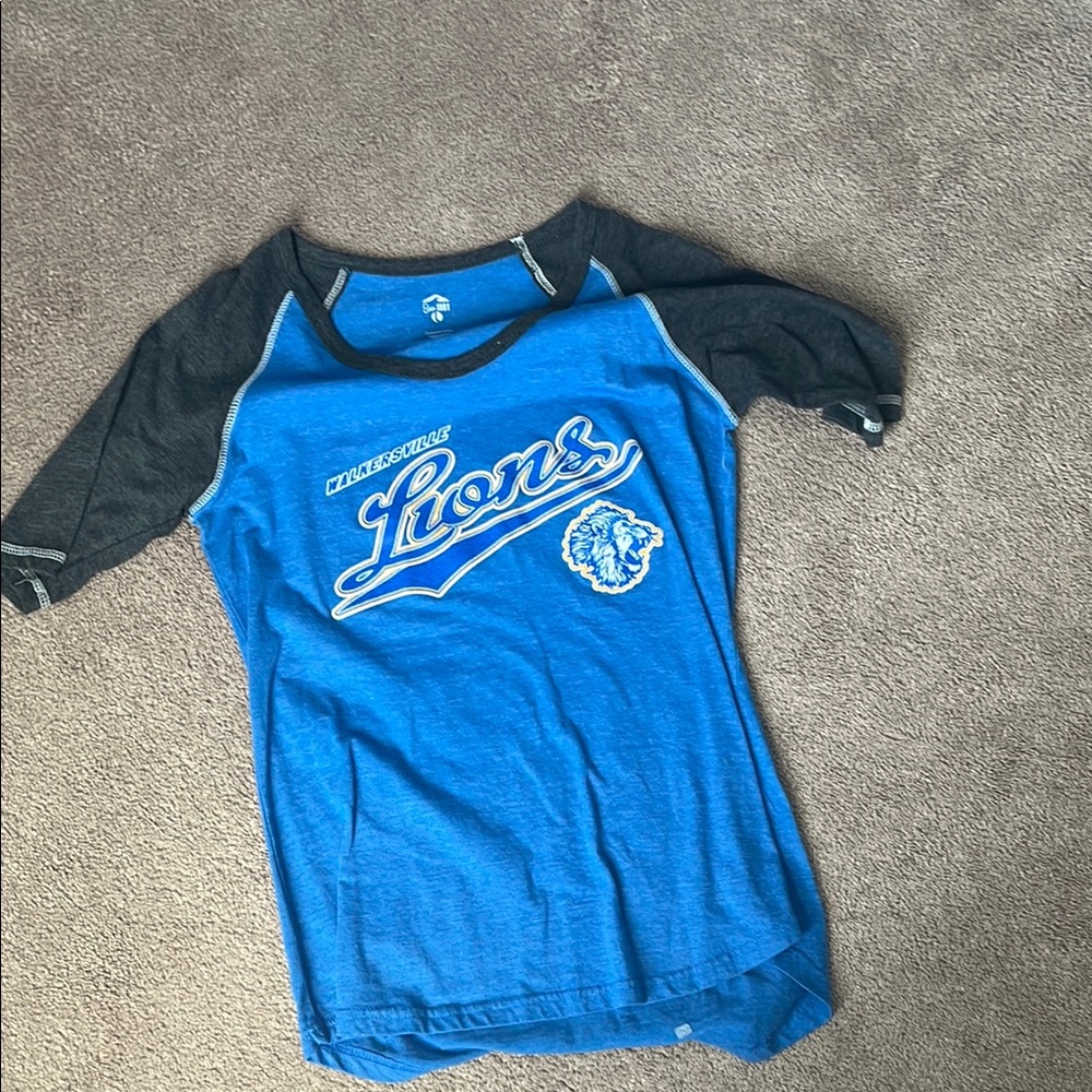 Blue and Gray Kids Lions Shirt